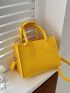 Mini Square Bag Felt Yellow