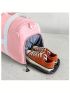 Two Tone Travel Bag Double Handle Large Capacity