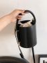 Minimalist Bucket Bag Mini With Drawstring Inner Pouch