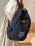 Letter Graphic Classic Backpack Medium Zipper