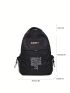 Letter Graphic Classic Backpack Medium Zipper