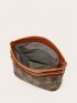 Geometric Pattern Dome Bag Medium Zipper