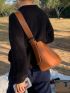 Minimalist Square Bag Medium Brown