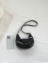 Mini Hobo Bag Solid Color