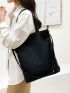 Small Shopper Bag Solid Color