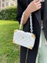 Mini Box Bag Quilted Chain Strap