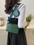 Mini Square Bag Crocodile Embossed With Coin Purse