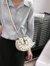 Mini Novelty Bag Punk Studded Decor Top Handle Flap PU
