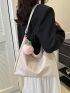 Minimalist Hobo Bag Fashion Pu With Cartoon Bag Charm