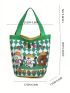 Cartoon Graphic Bucket Bag Cute
