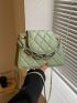 Quilted Square Bag Small Flap