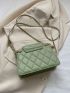 Quilted Square Bag Small Flap