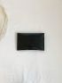 Crocodile Embossed Envelope Bag Black Flap