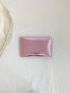 Crocodile Embossed Envelope Bag Metal Decor Metallic Funky