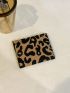 Leopard Pattern Small Wallet Trifold