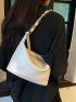 Minimalist Hobo Bag Medium Chain Decor