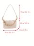 Minimalist Hobo Bag Medium Chain Decor