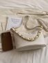 Minimalist Hobo Bag Medium Chain Decor
