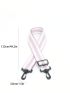 Colorblock Bag Strap Striped Pattern Adjustable