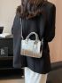 Mini Square Bag Metallic PU Funky