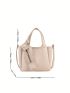 Bucket Bag Litchi Embossed