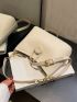 Small Bucket Bag Litchi Embossed Minimalist