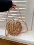Mini Evening Bag Beaded Sign Chain Strap