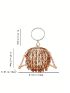 Mini Evening Bag Beaded Sign Chain Strap