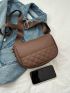 Small Square Bag Quilted Solid Color