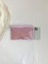 Crocodile Embossed Envelope Bag Metal Decor Metallic Funky