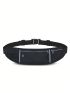 Black Fanny Pack Adjustable Strap With USB Charging Port For Sport Aesthetic