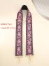 Adjustable Bag Strap Geometric Jacquard Polyester