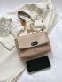 Mini Square Bag Chain Flap PU