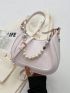 Faux Pearl Decor Hobo Bag Fashion