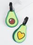 2pcs Luggage Tags Avocado Design