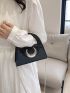 Small Novelty Bag Black Metal Decor For Daily