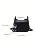 Minimalist Saddle Bag Mini Flap With Bag Charm