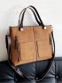 Minimalist Square Bag Medium Double Handle