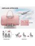 Duffle Bag for Travel Weekender Bag with Shoe Compartment Carry On Overnight Bag for Women with Toiletry Bag Gym Bag with Wet Pocket Hospital Bags for Labor and Delivery Pink