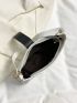 Minimalist Hobo Bag Small White