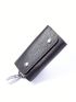 Genuine Leather Key Case Solid Color
