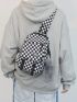 Mini Sling Bag Plaid Pattern