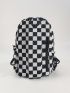 Mini Sling Bag Plaid Pattern