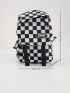 Mini Sling Bag Plaid Pattern