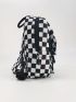 Mini Sling Bag Plaid Pattern