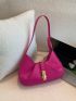 Medium Hobo Bag Hot Pink Fashionable For Daily