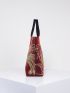 Vintage Handbags For Women, Ladies Travel Hobo Bags Tote With Bling Sequins Phoenix Embroidered
