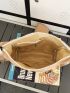Nylon Square Bag With Small Bag Adjustable