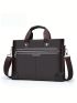 Large Capacity Men Briefcase Double Handle