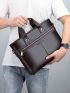 Large Capacity Men Briefcase Double Handle
